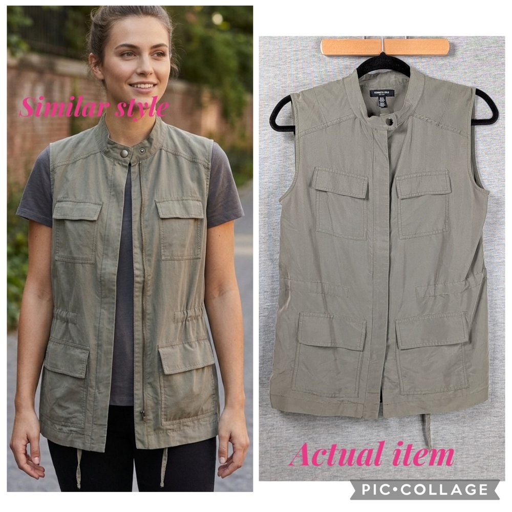 Kenneth Cole New York Sleeveless Utility Vest